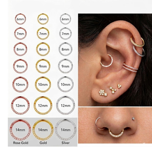 Piercing titan segment ring - piercing,