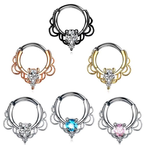 Septum piercing clicker ring - clicker,