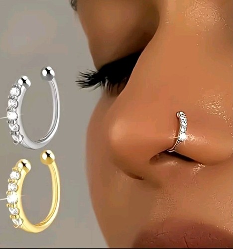 Septum clicker hufeisen - septum-clicker, silber
