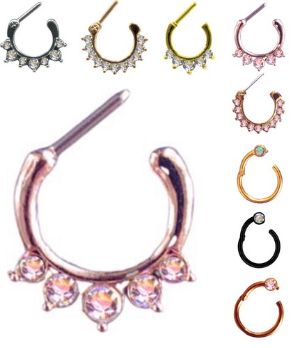 Piercingo klicker septum - klicker,