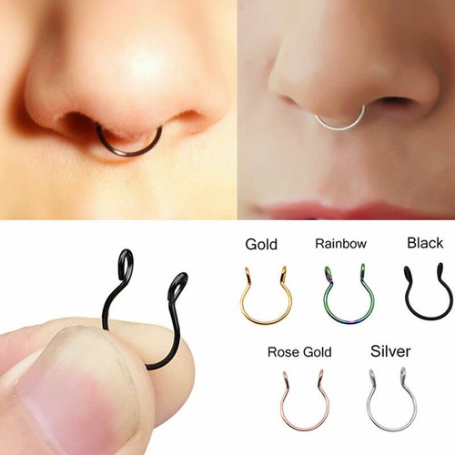 Fake piercing nase lippen ohr - fake,