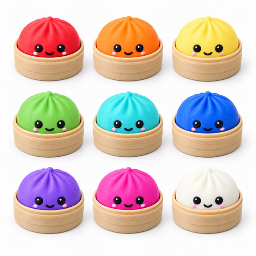 Dumpling fidget clicker bao - 3x,
