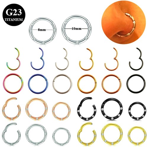 Clicker septum piercing - septum, helix