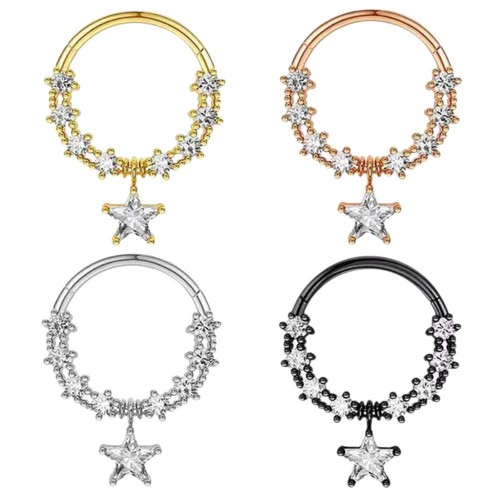 Septum piercing clicker - septum,
