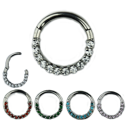 2mm silber septum clicker - silber,
