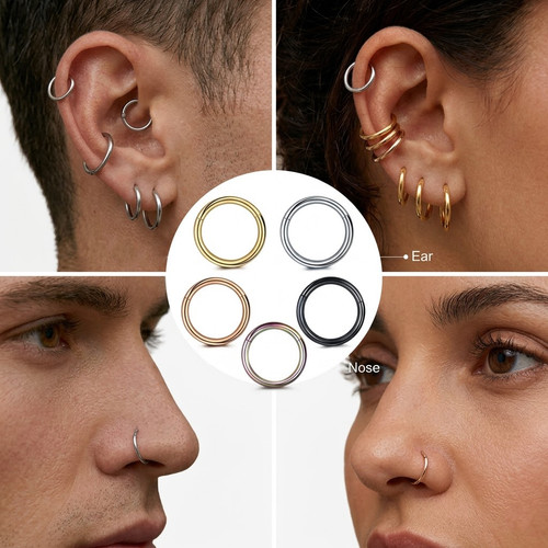 Piercing clicker ring - clicker,